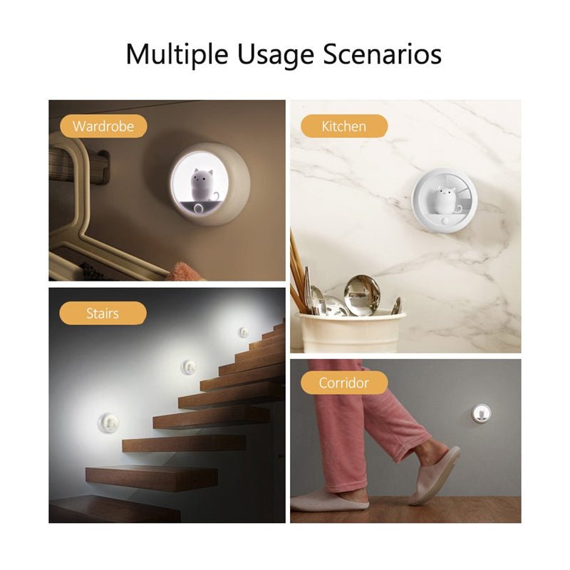 Midoora™ Motion Sensor Cat Night Light – Cozy Ambient Lamp for Bedroom & Home - Midoora store
