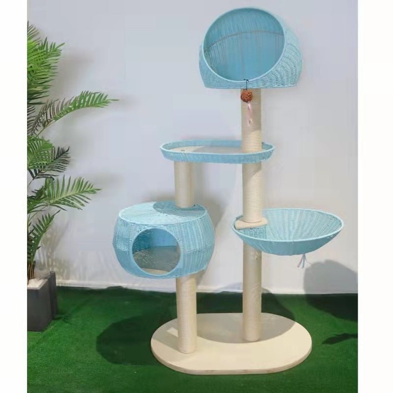 MIDOORA™ Multi - Layer Solid Wood Cat Tree - Midoora store