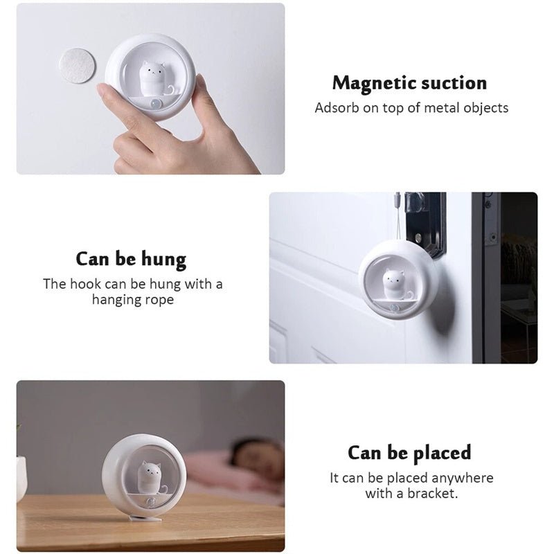 Midoora™ Motion Sensor Cat Night Light – Cozy Ambient Lamp for Bedroom & Home - Midoora store