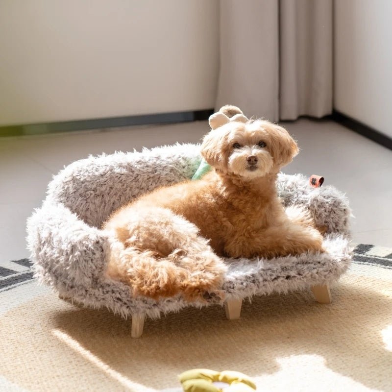 Midoora™ Wooden Luxury Pet Bed – for Cats & Small Dogs - Midoora store