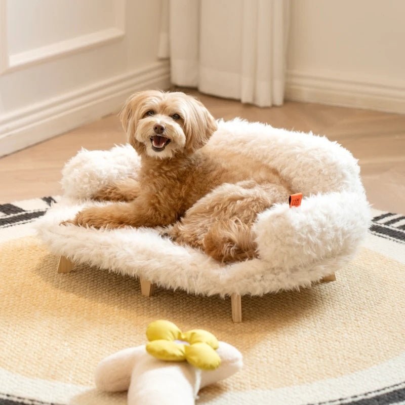 Midoora™ Wooden Luxury Pet Bed – for Cats & Small Dogs - Midoora store