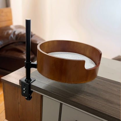 Midoora™ Floating Comfort Cat Nest – Round Suspended Bed for Desk & Shelf Corners - Midoora store