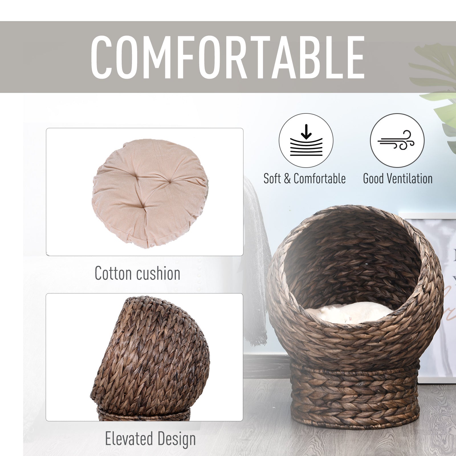 Midoora™ Handmade Wicker Cat Nest - Midoora store