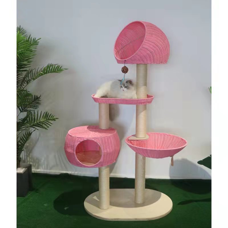 MIDOORA™ Multi - Layer Solid Wood Cat Tree - Midoora store